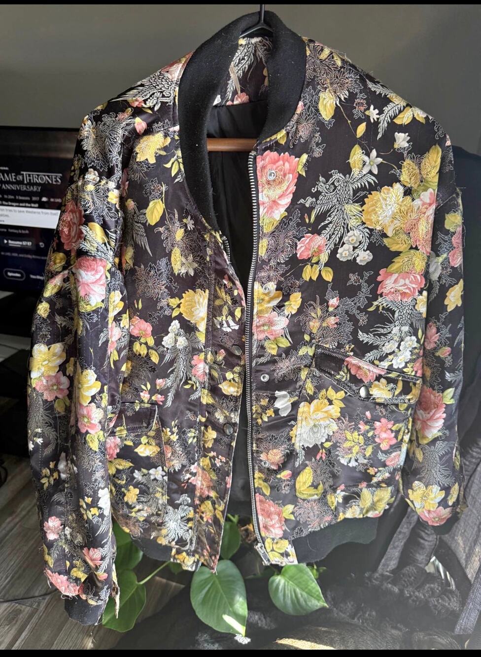 Free People Women's Japanese Bomber Jacket size small preloved